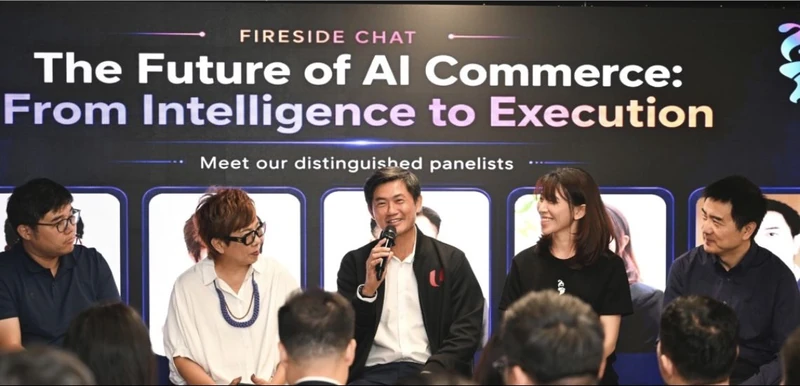 Desmond Tan speaking during a fireside chat at the Geene 2.0 launch in Singapore on July 22, 2026