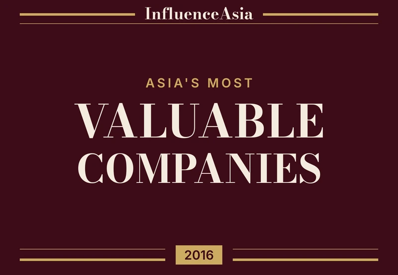 InfluenceAsia 100: Asia's Most Valuable Companies 2016 banner