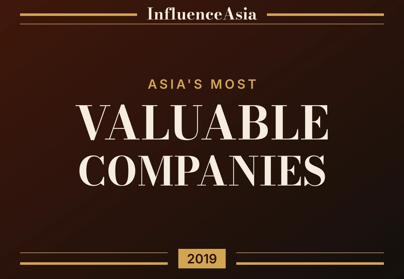 InfluenceAsia 100: Asia's Most Valuable Companies 2019 banner