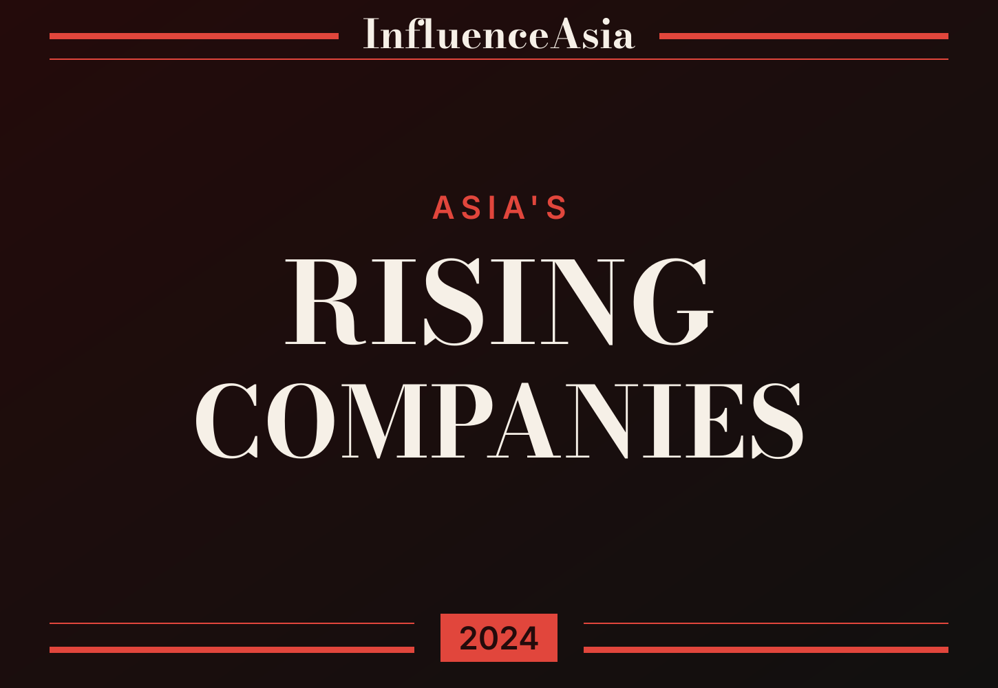 InfluenceAsia Watch 100: Asia's Rising Companies 2024 banner